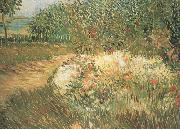 Vincent Van Gogh Corner of Voyer d'Argenson Park at Asnieres (nn04) oil painting on canvas